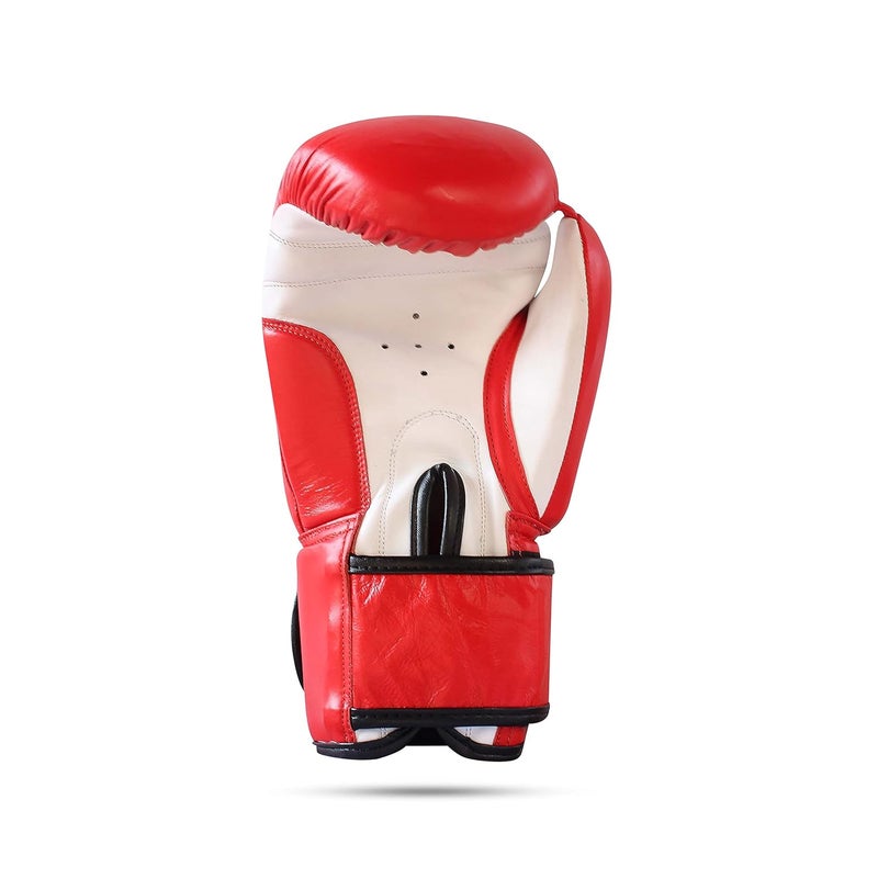 Jonex JJ Jonex Boxing Gloves - High Quality Leather Fight Gloves (16oz, Red) - Image 5